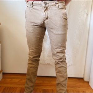 RSQ MENS LONDON SKINNY DESERT CHINOS